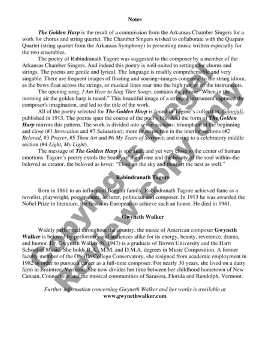 The Golden Harp 4-Part scores gallery preview page 4