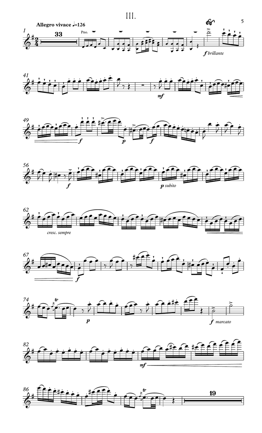 Quantz Concerto in G for flute Flute Solo scores gallery preview page 6