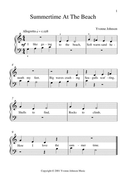 Fun & Easy 2 - 6 Easy Piano Pieces With Lyrics Levels 1 - 2 image number null