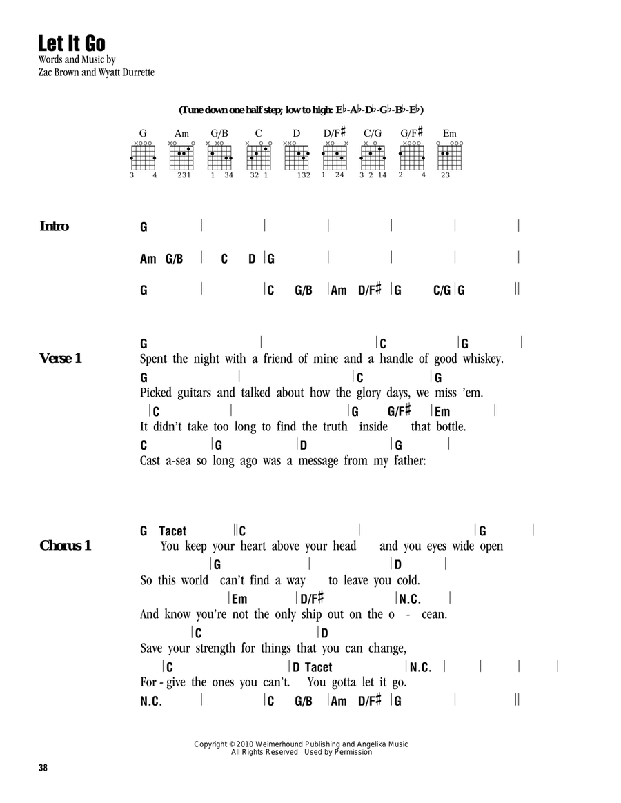 Let It Go Acoustic Guitar scores gallery preview page 1