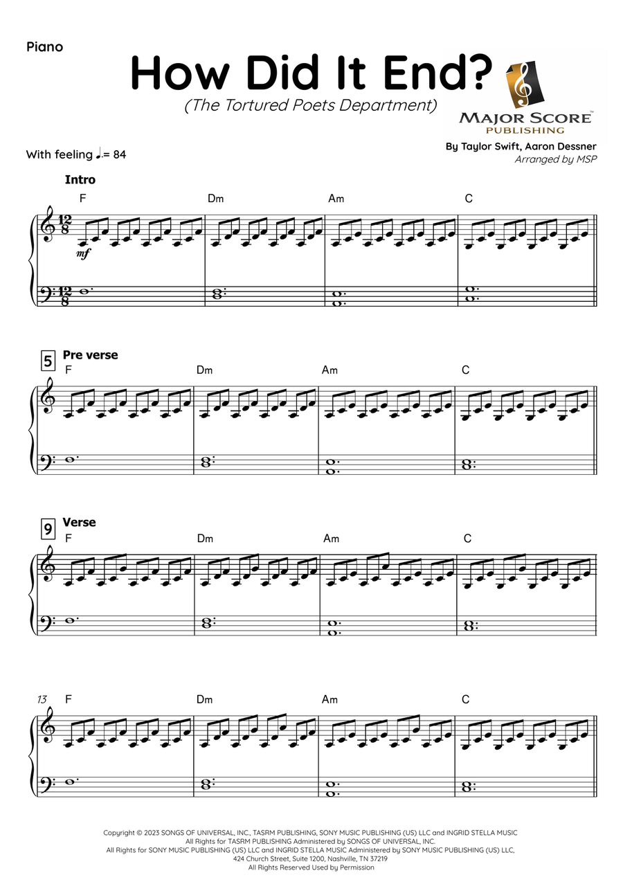 How Did It End? Flute Solo scores gallery preview page 4