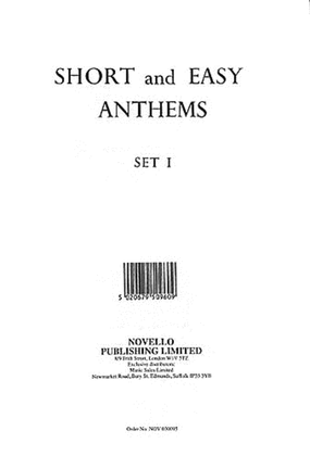 Book cover for Short and Easy Anthems - Set 1