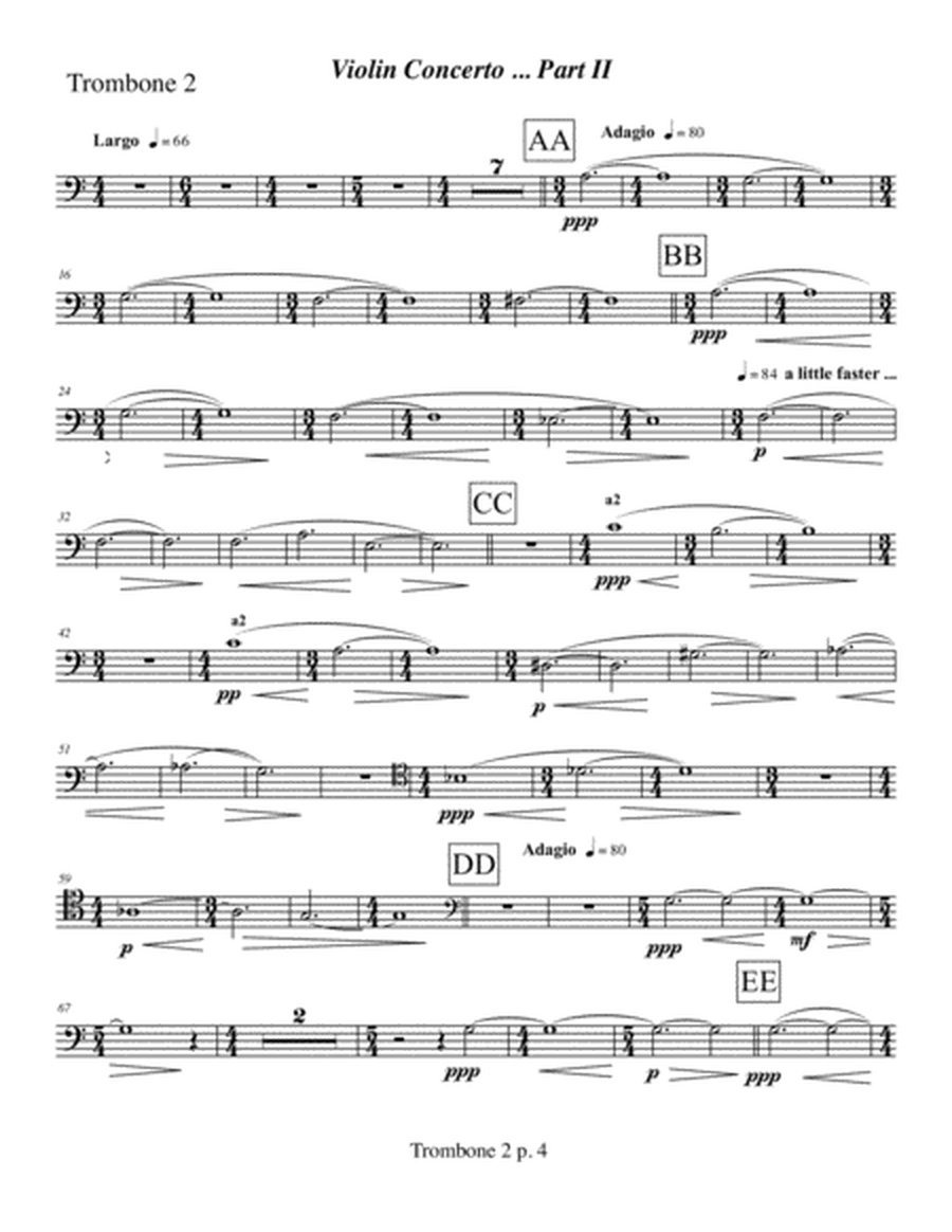 Violin Concerto (2009) Trombone part 2