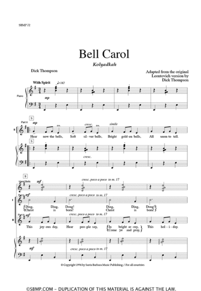 Bell Carol - SA Octavo