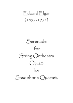 Serenade For Strings Op.20