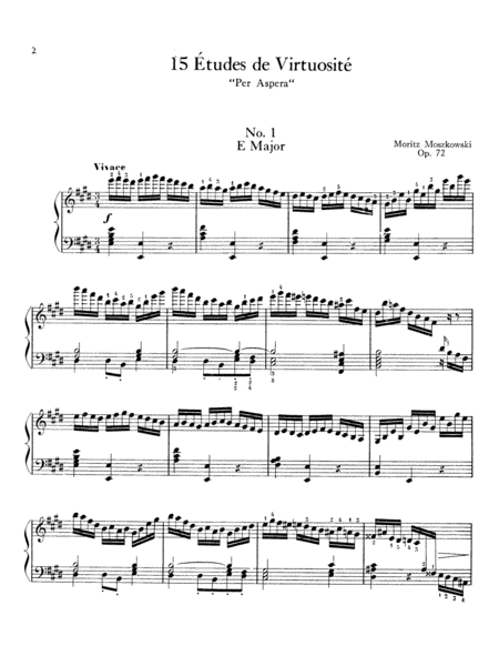 Fifteen Études de Virtuosité, Op. 72