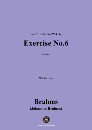 Book cover for Brahms-Exercise No.6,WoO 6 No.6,for Piano