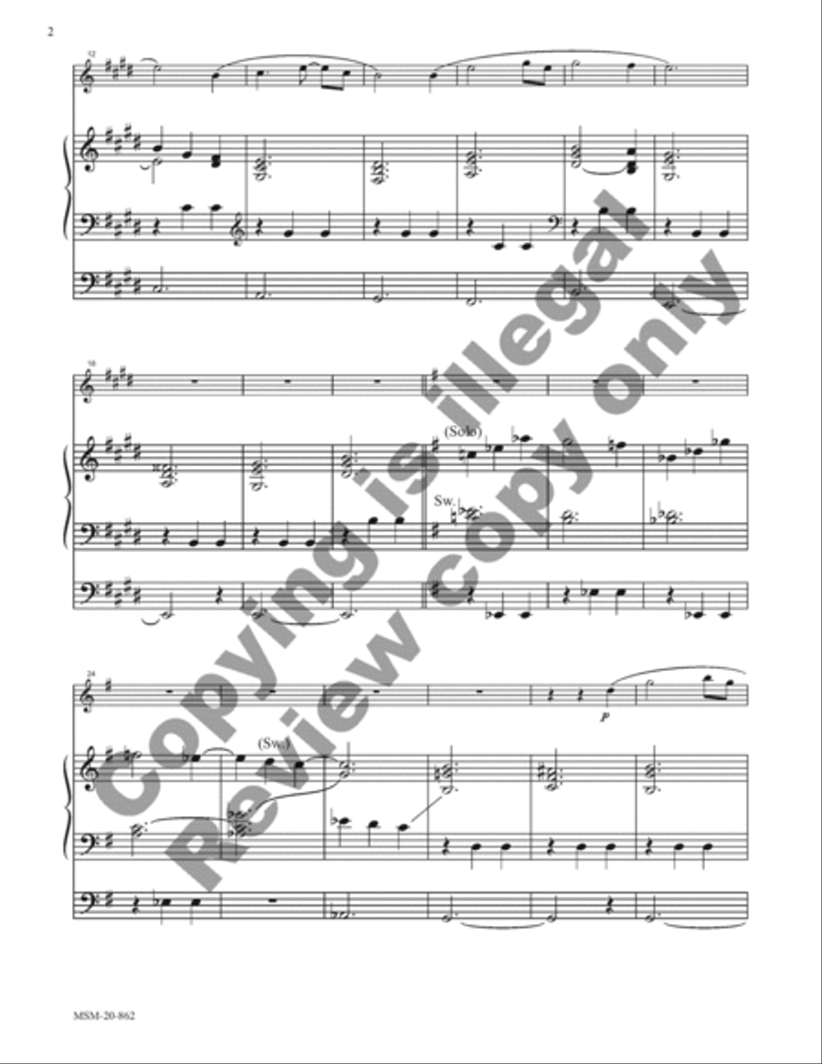 Two Early American Hymn Settings for Org. & Obbl. Inst. Organ scores gallery preview page 8