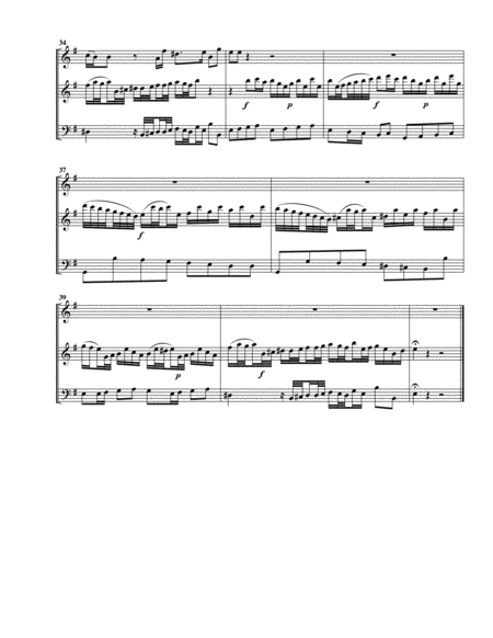 Aria: Laßt der Spötter Zungen schmähen from Cantata BWV 70 (arrangement for 3 recorders)