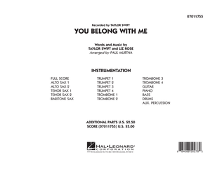 You Belong With Me - Full Score