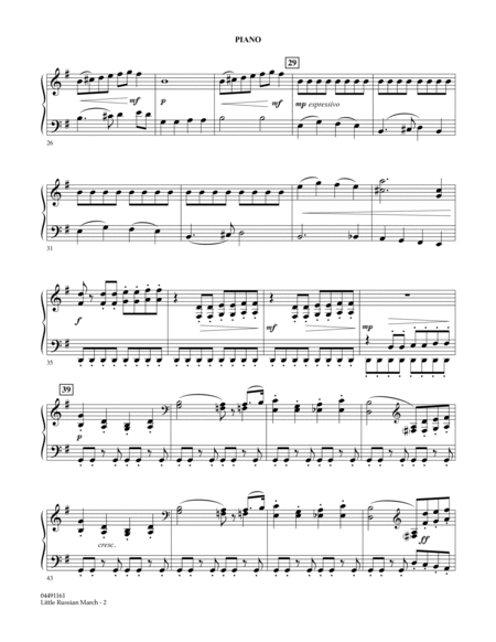 Little Russian March (from Symphony No. 2) - Piano