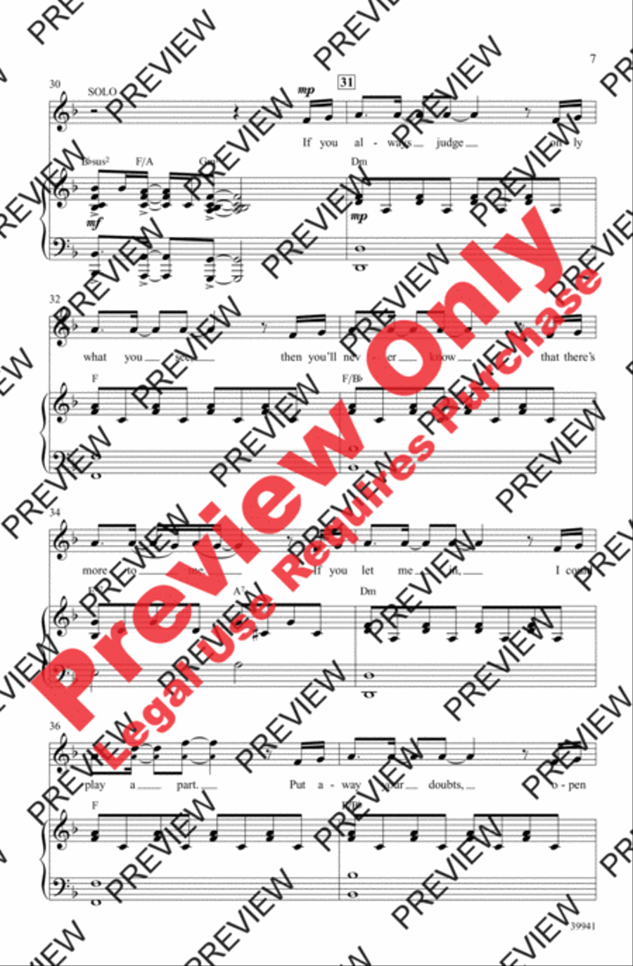 The Power of One - SoundTrax CD (CD only) Choir scores gallery preview page 7