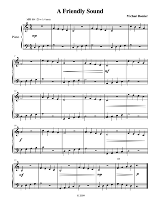 A Friendly Sound, from "The Best Recital book EVER" A collection of 51 pieces at three levels.