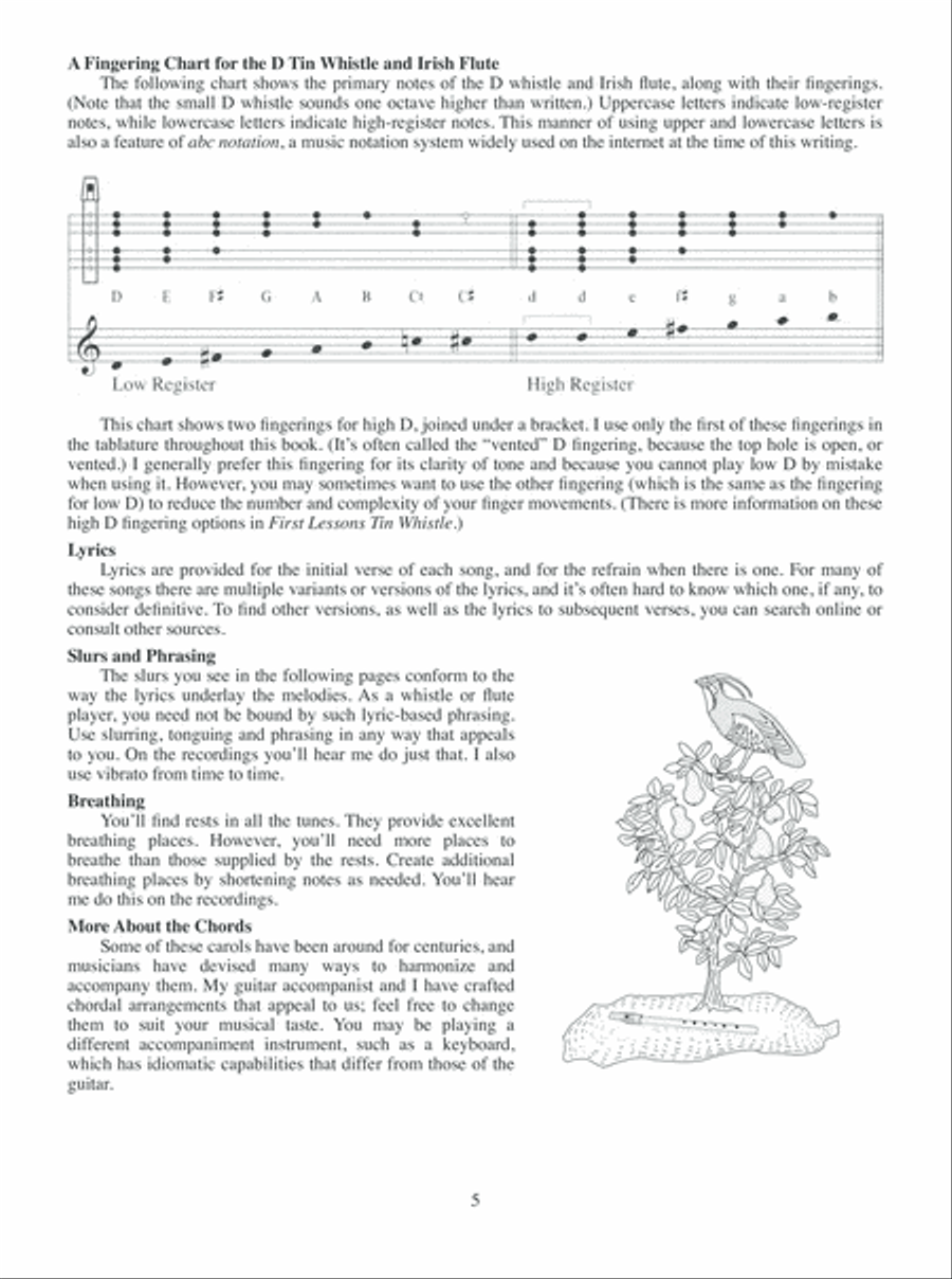 Easy Christmas Favorites for Tin Whistle or Irish Flute Flute scores gallery preview page 6