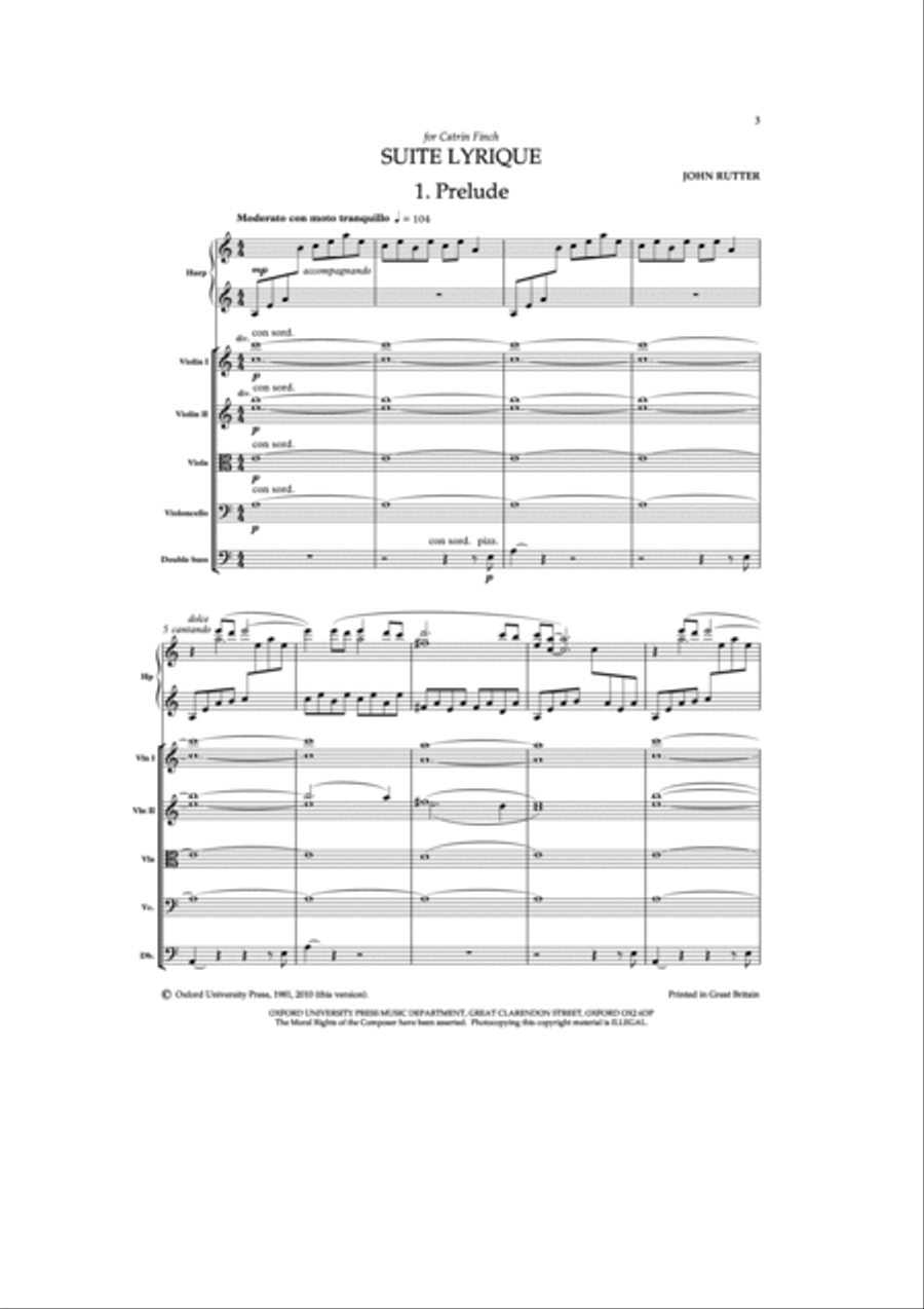 Suite Lyrique Harp scores gallery preview page 2
