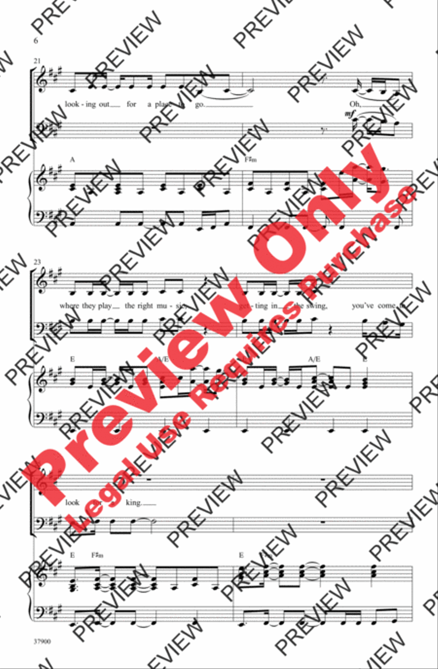 Dancing Queen 3-Part scores gallery preview page 6