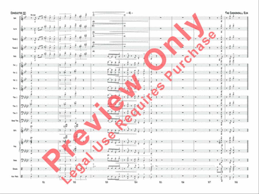 The Cannonball Run Jazz Ensemble scores gallery preview page 46