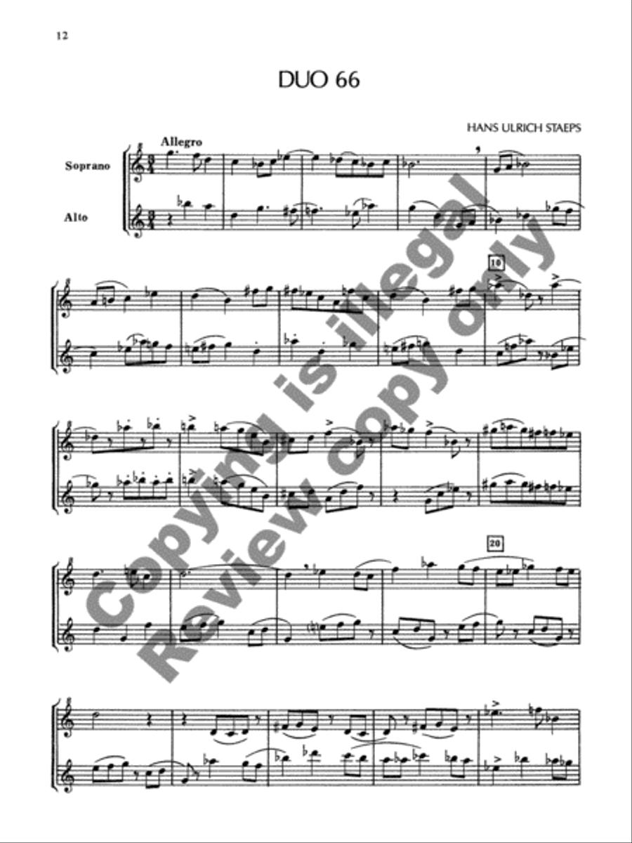 Five New Duos Five New Duos SA scores gallery preview page 10