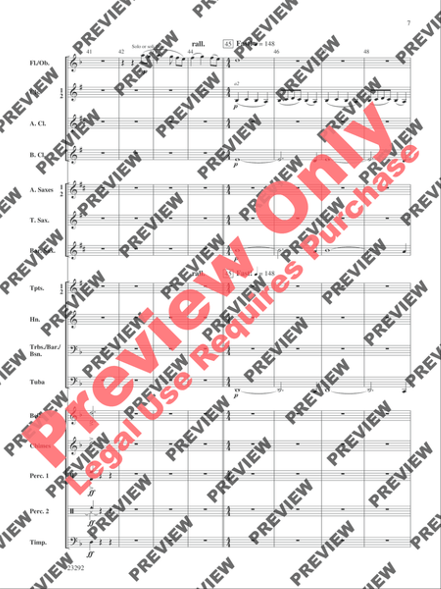 Castles and Dragons Castles and Dragons Concert Band scores gallery preview page 20