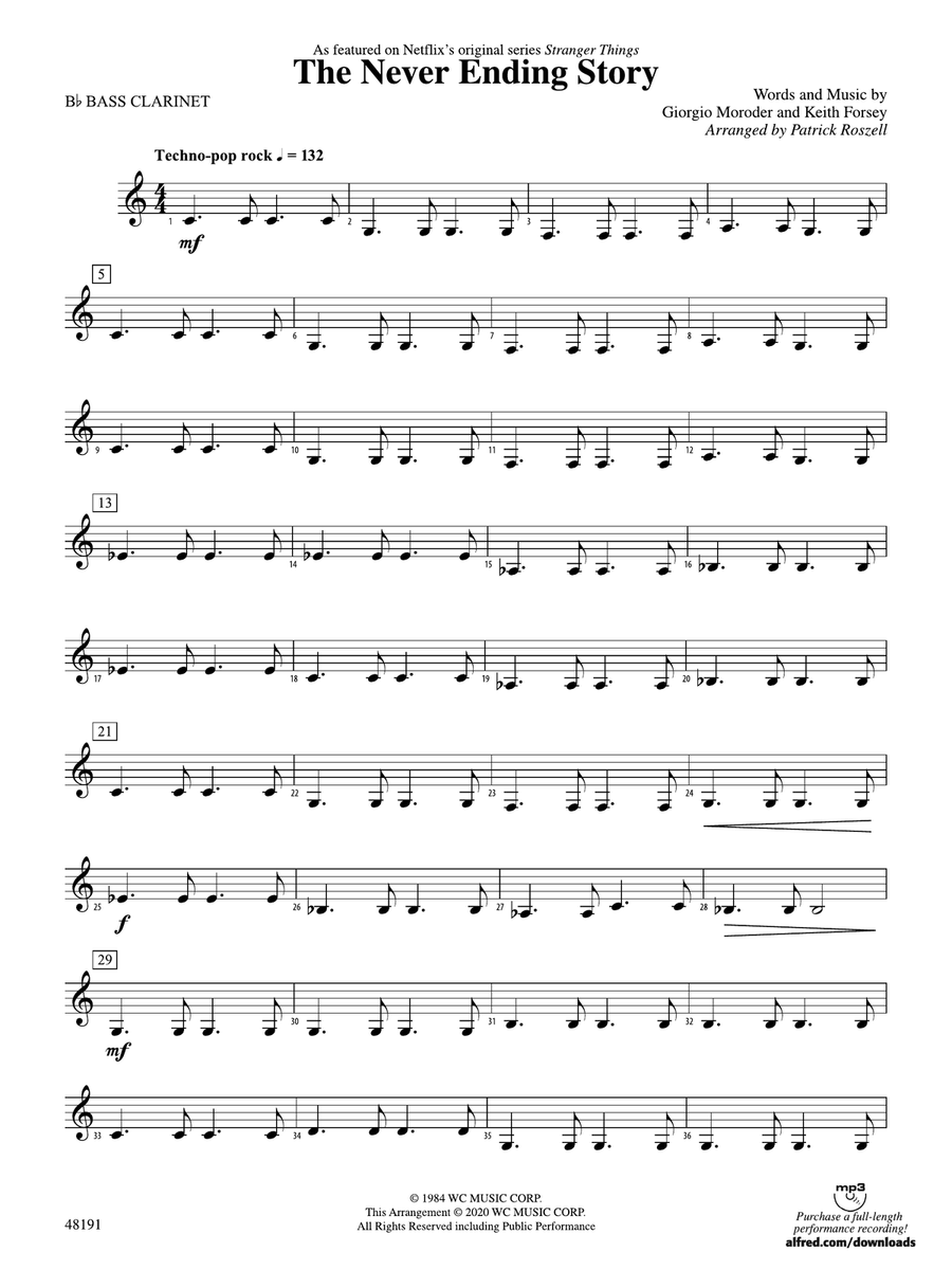The Never Ending Story: B-flat Bass Clarinet