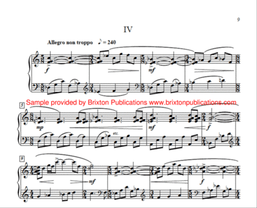Nine Bagatelles Nine Bagatelles Piano Solo scores gallery preview page 5