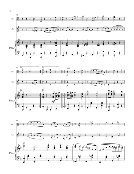 Ragtime (clarinet, viola and piano)