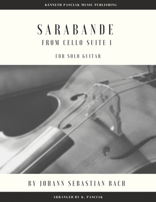 Sarabande from BWV1007 (for Solo Guitar)