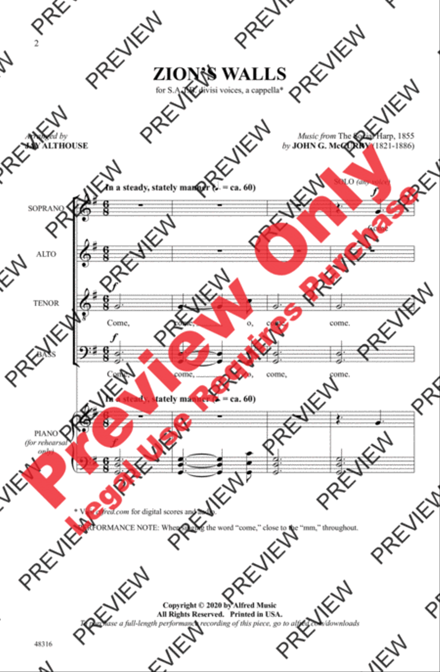 Zion's Walls Zion's Walls 4-Part scores gallery preview page 2