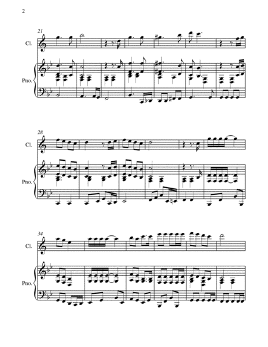 Christmas Time B-Flat Clarinet scores gallery preview page 6
