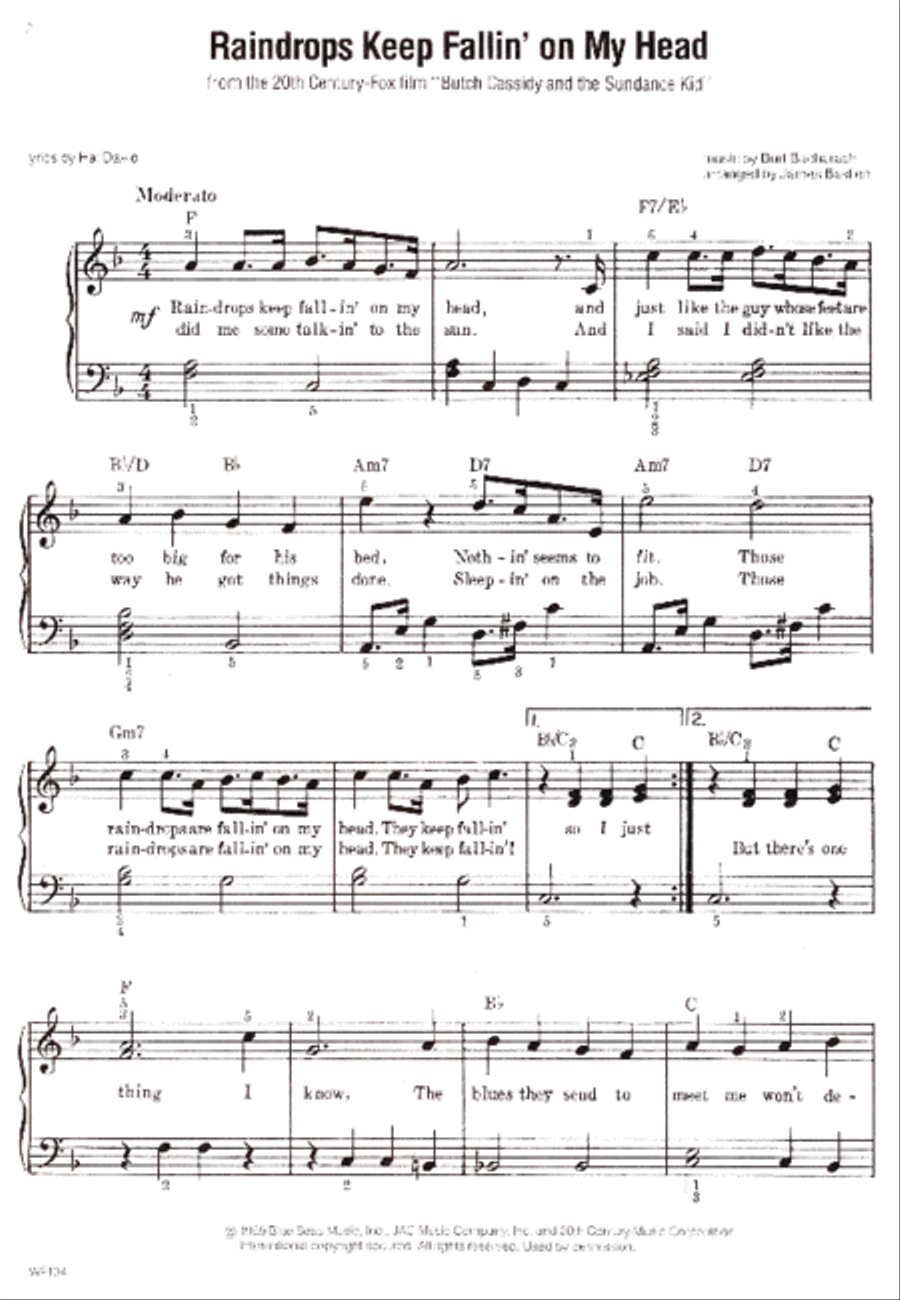 Bastien's Best Of Bacharach-david Piano Method scores gallery preview page 2
