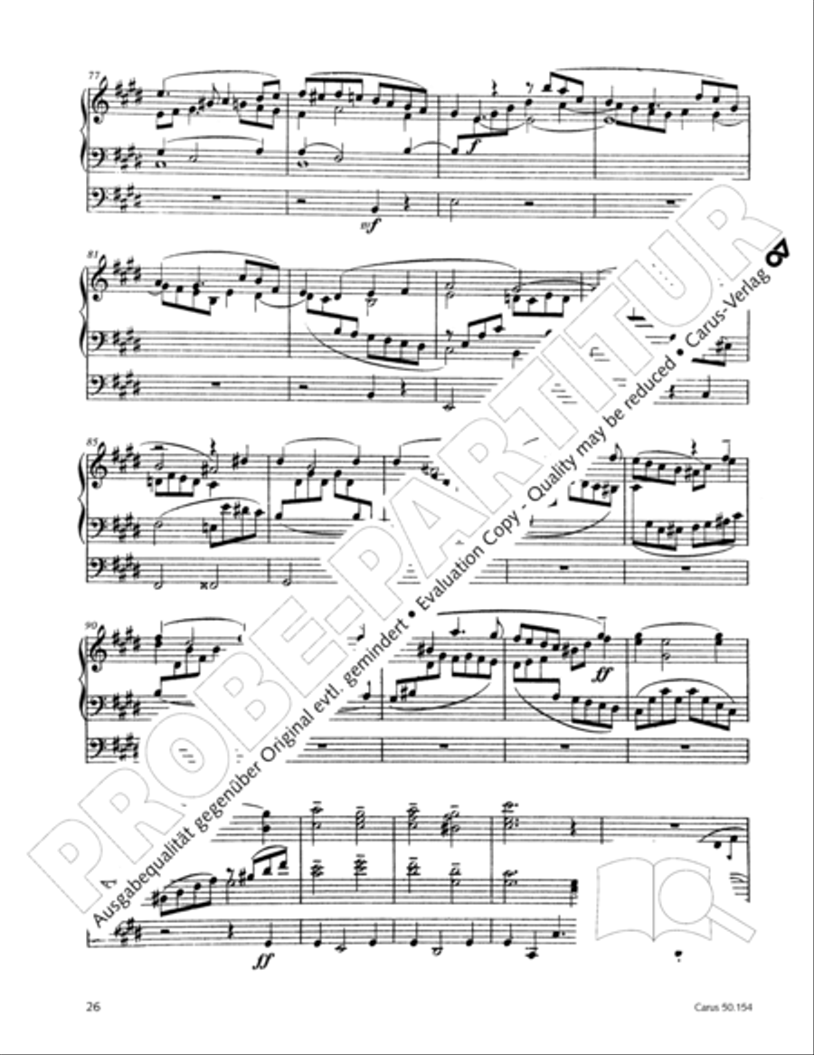 Organ Sonata No. 12 in D flat major Organ Solo scores gallery preview page 27