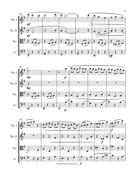 W L Larsen - String Quartet No. 3 image number null