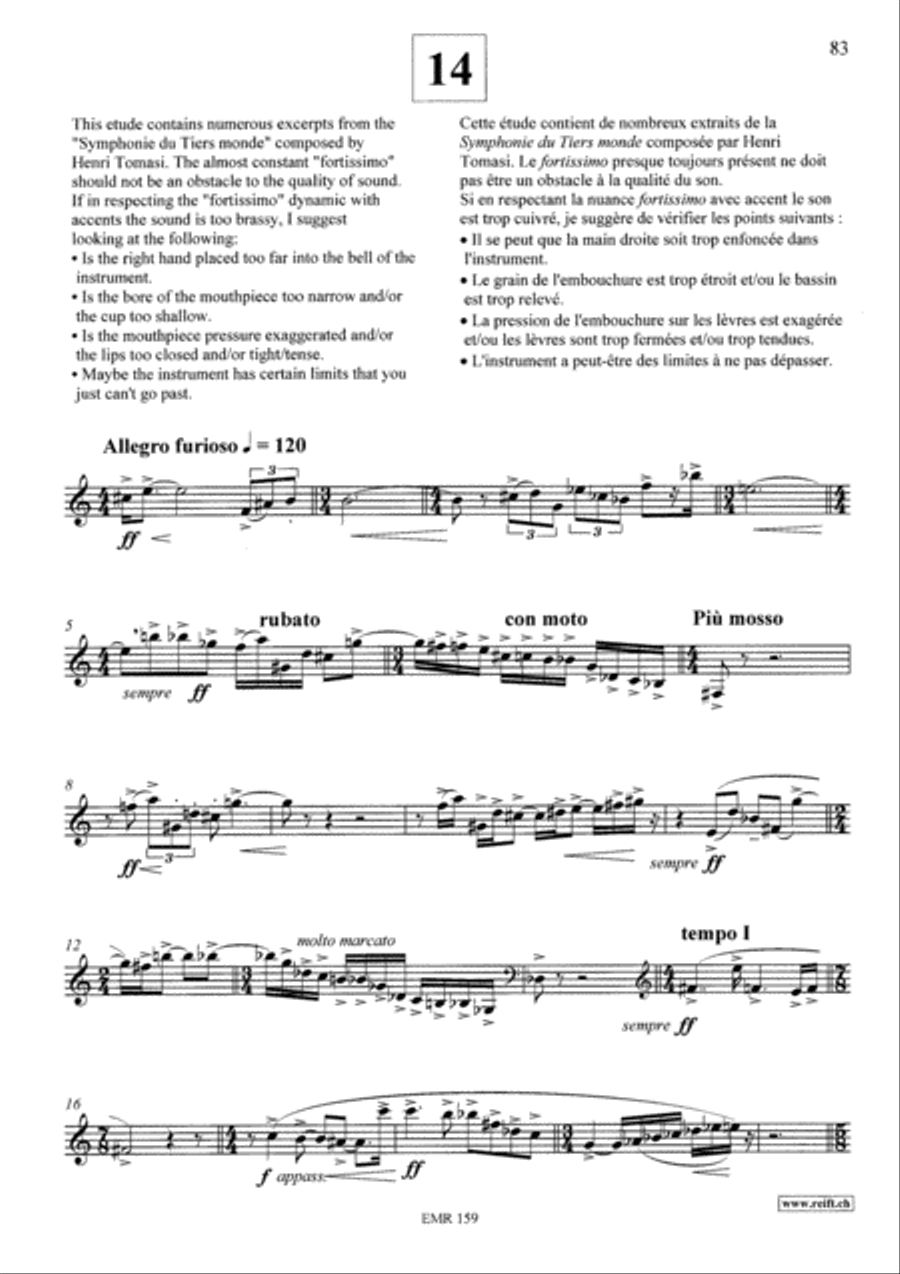 Treatise-Method and Exercises & 21 Etudes Horn scores gallery preview page 22