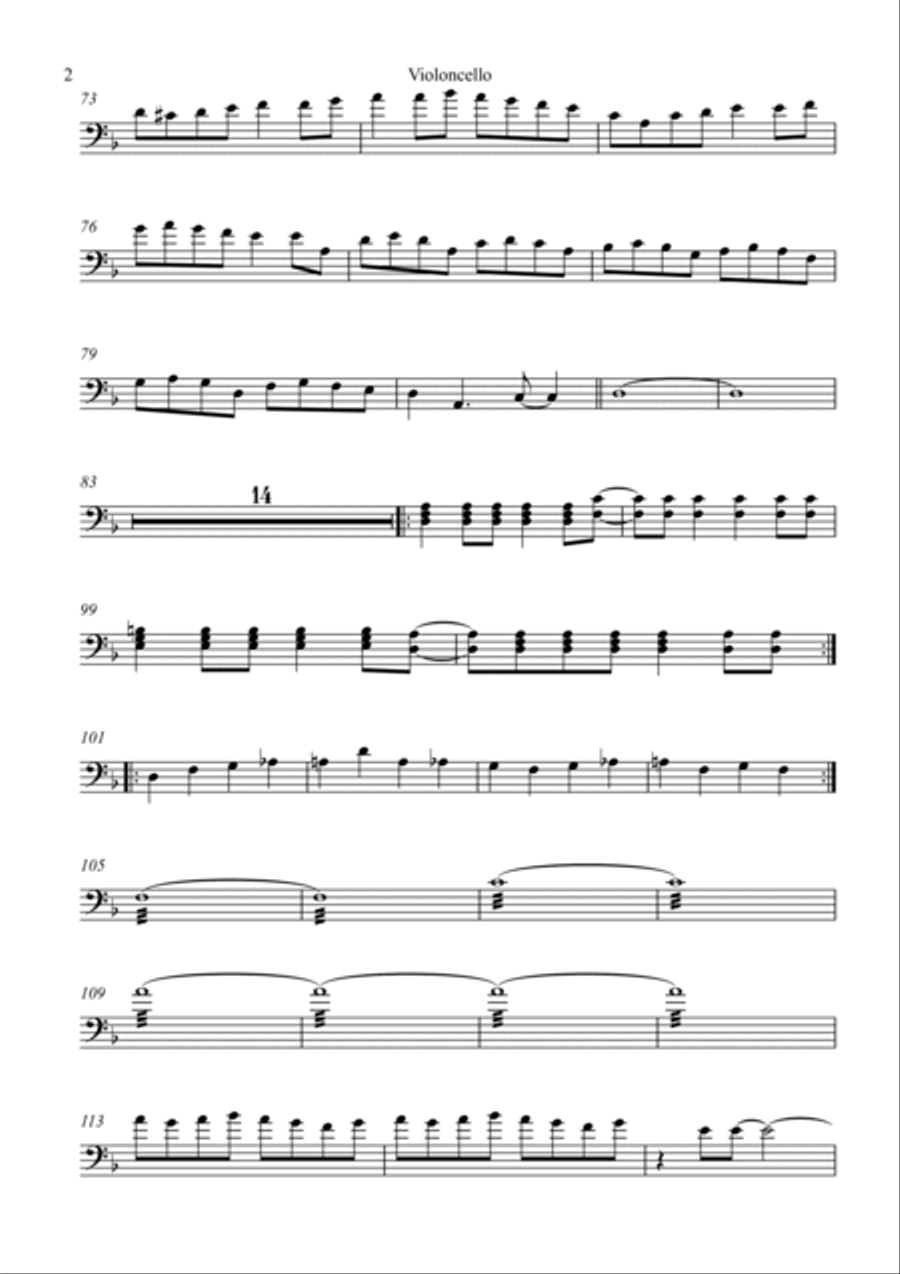 The Devil Went Down To Georgia Cello Solo scores gallery preview page 2