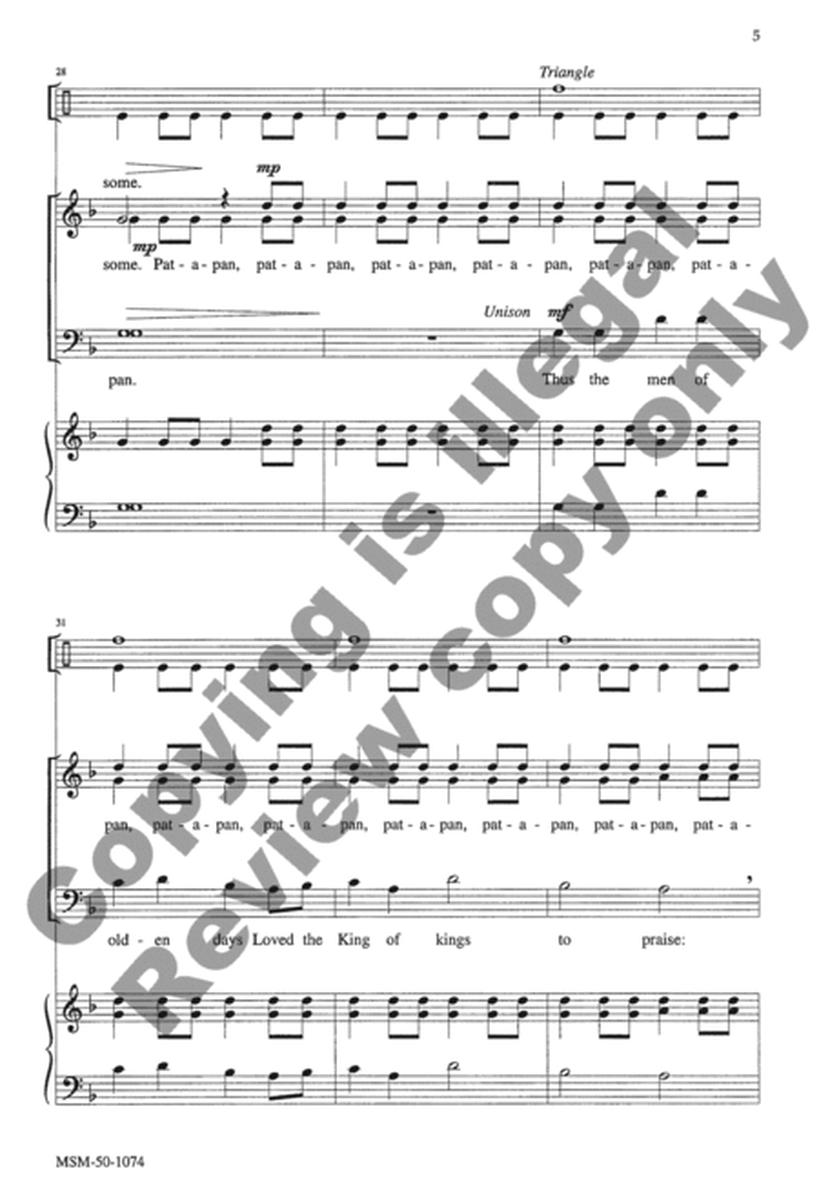 Patapan (Choral Score) image number null