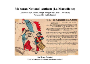 Mahoran (Mayotte) National Anthem for Brass Quintet