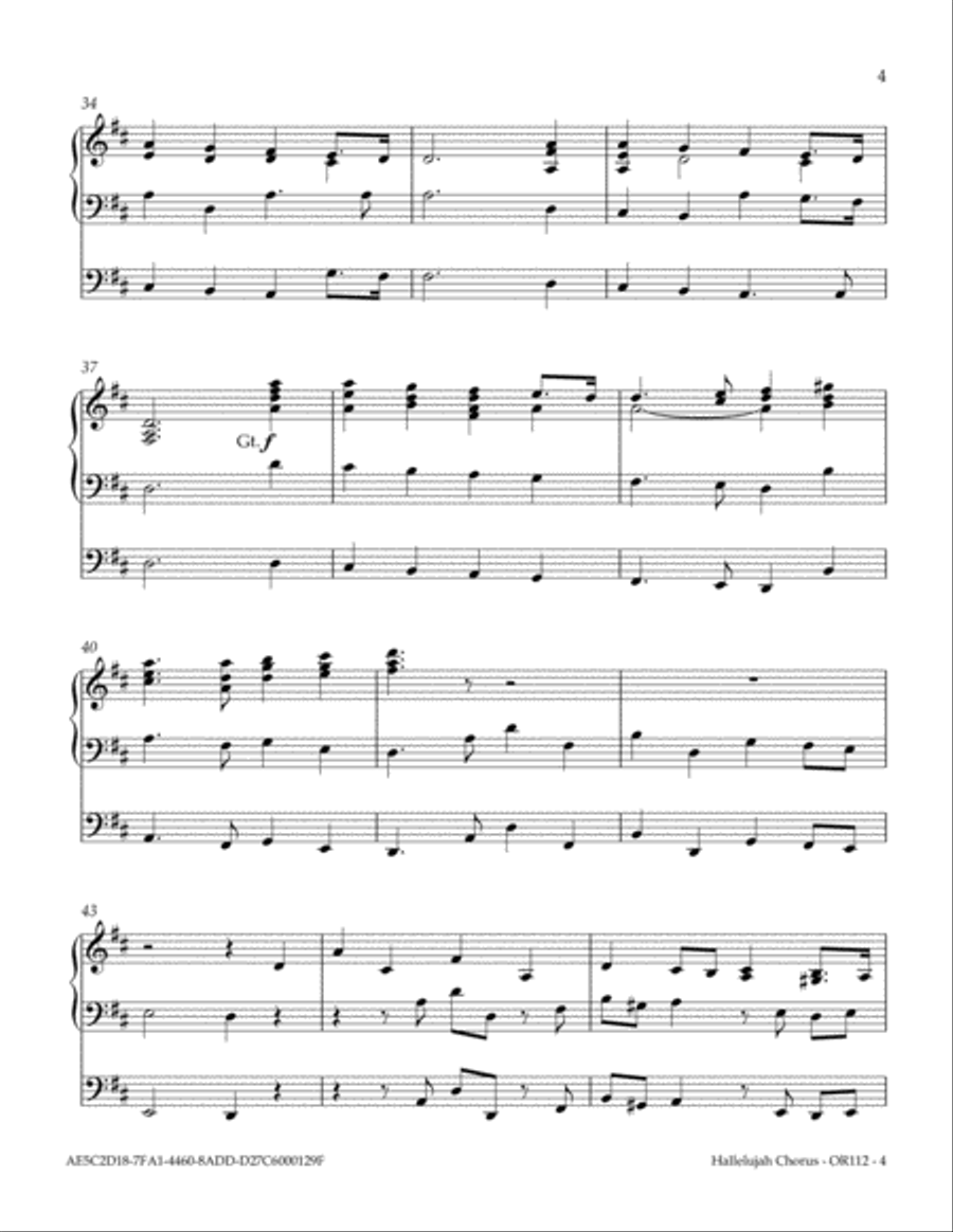 Hallelujah Chorus Choir scores gallery preview page 5