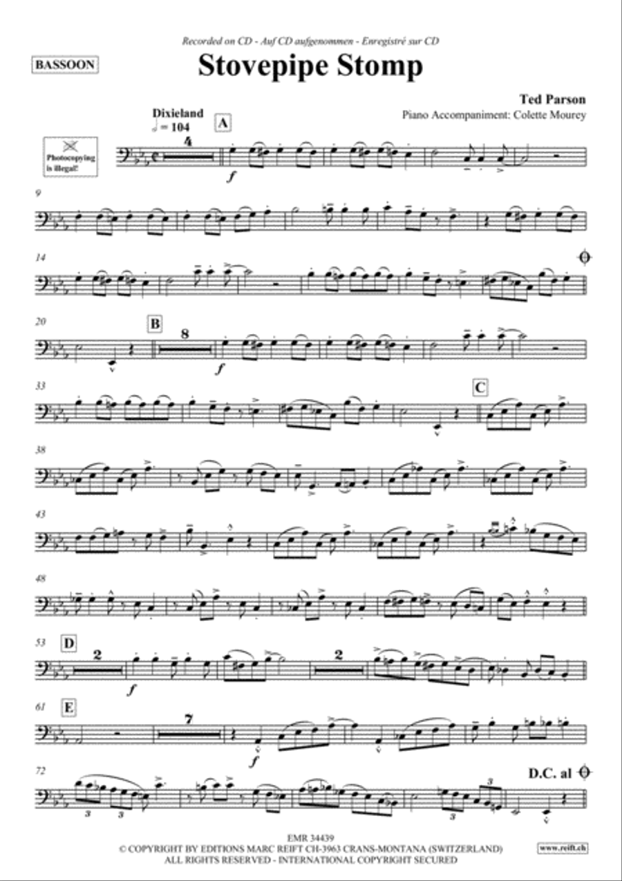 Stovepipe Stomp Stovepipe Stomp Bassoon Solo scores gallery preview page 2