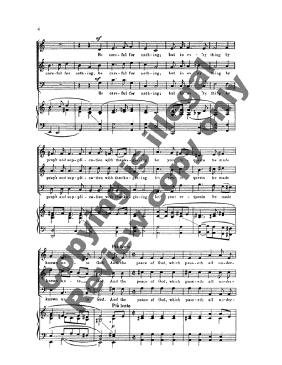 Rejoice In The Lord Alway 4-Part scores gallery preview page 4