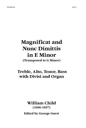 Book cover for Magnificat and Nunc Dimittis in E Minor