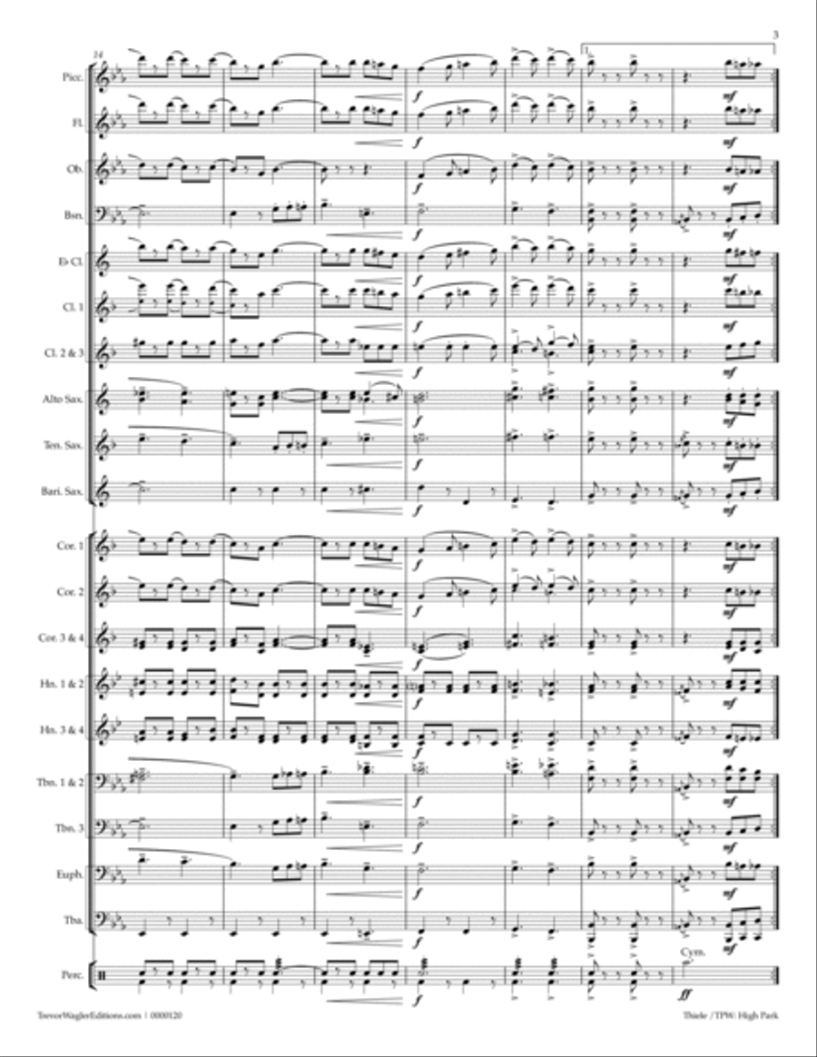 High Park Concert Band scores gallery preview page 5