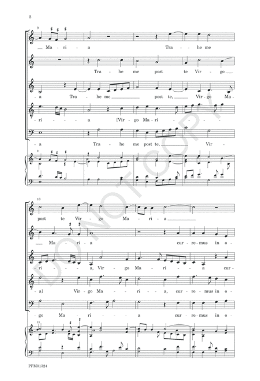 Trahe me post te Trahe me post te SSATB scores gallery preview page 7