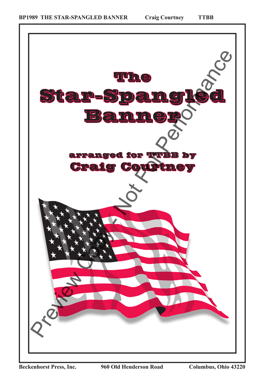 The Star-Spangled Banner - TTBB TTBB scores gallery preview page 2