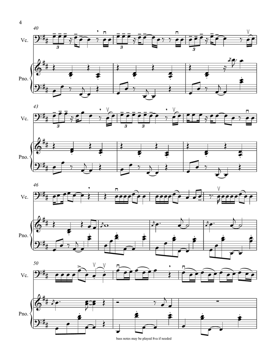 Memories Piano scores gallery preview page 6