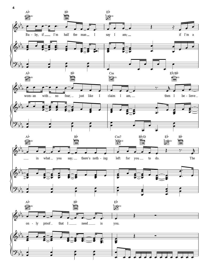 Proof Proof Piano, Vocal, Guitar scores gallery preview page 4