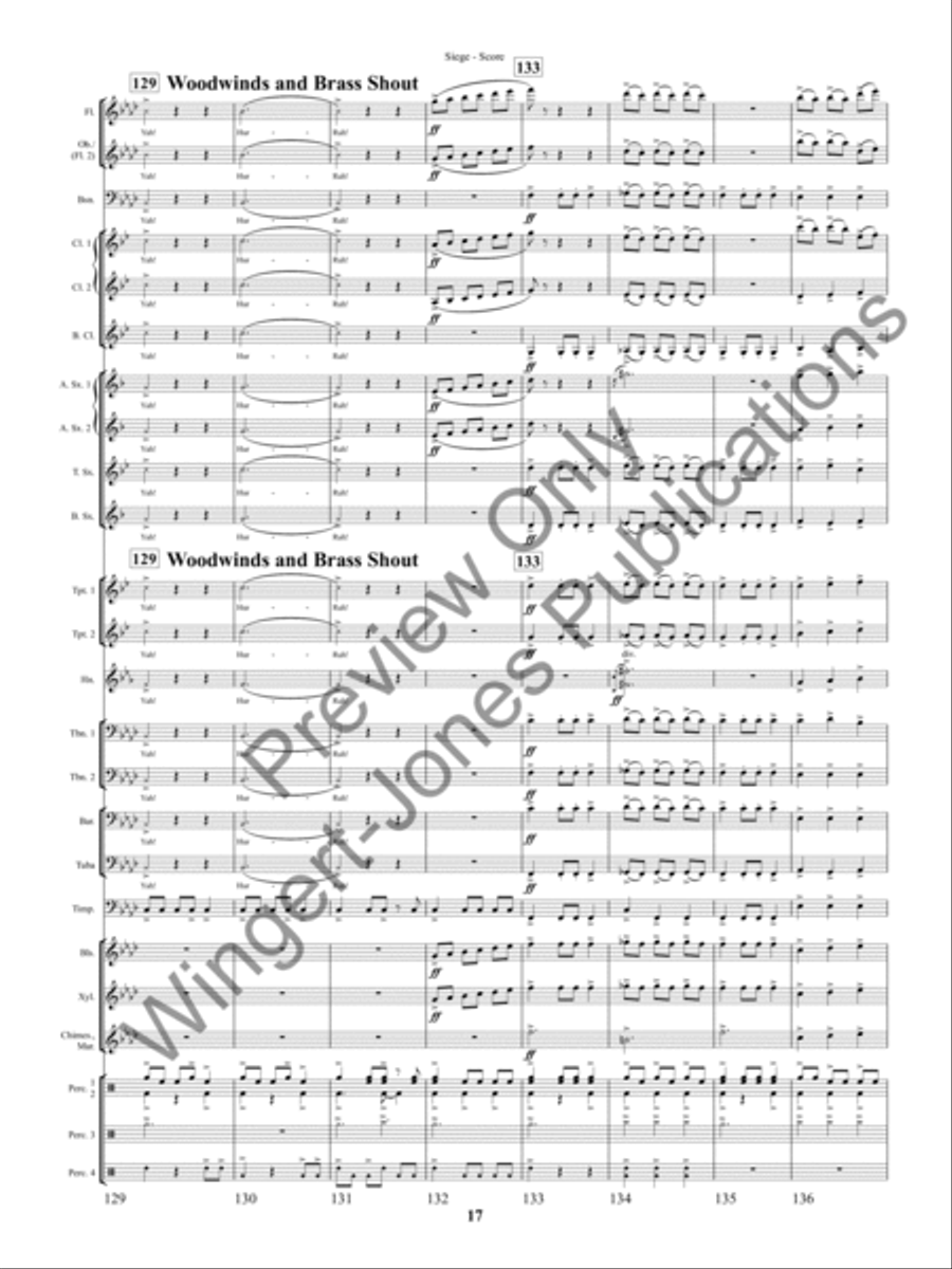 Siege (Score) Concert Band scores gallery preview page 20