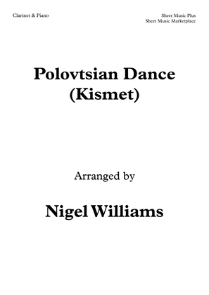 Polovtsian Dance (Kismet), for Clarinet and Piano