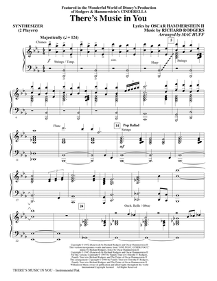 There's Music in You (from Cinderella) (arr. Mac Huff) - Synthesizer