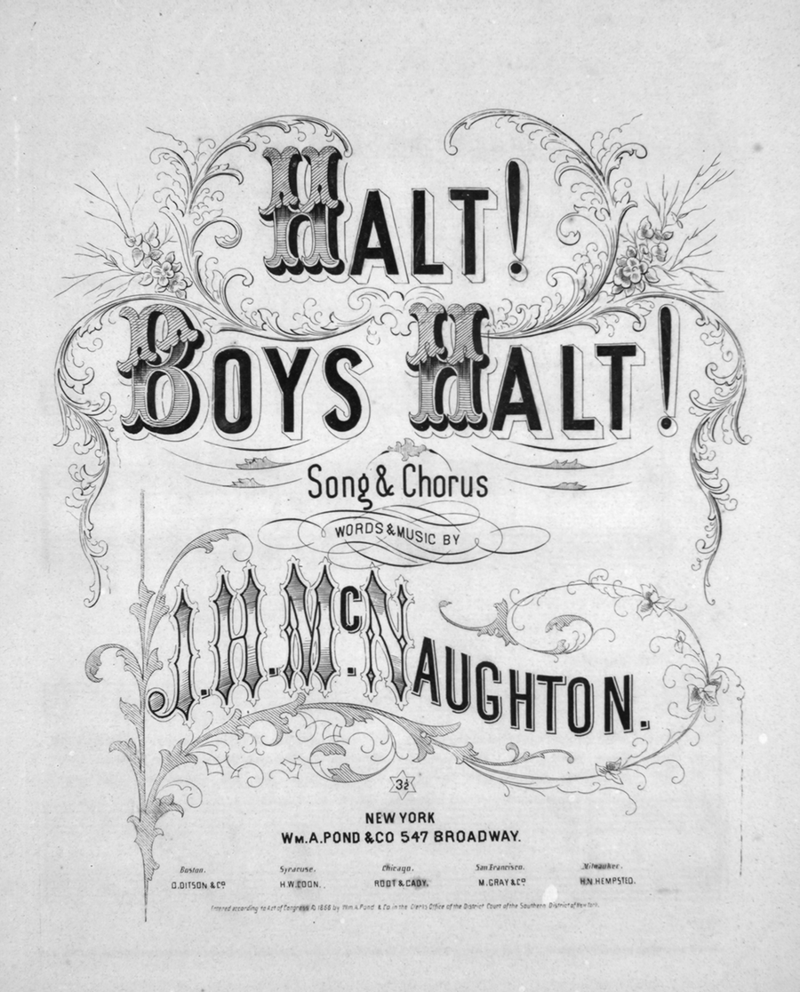 Halt! Boys Halt! Song & Chorus