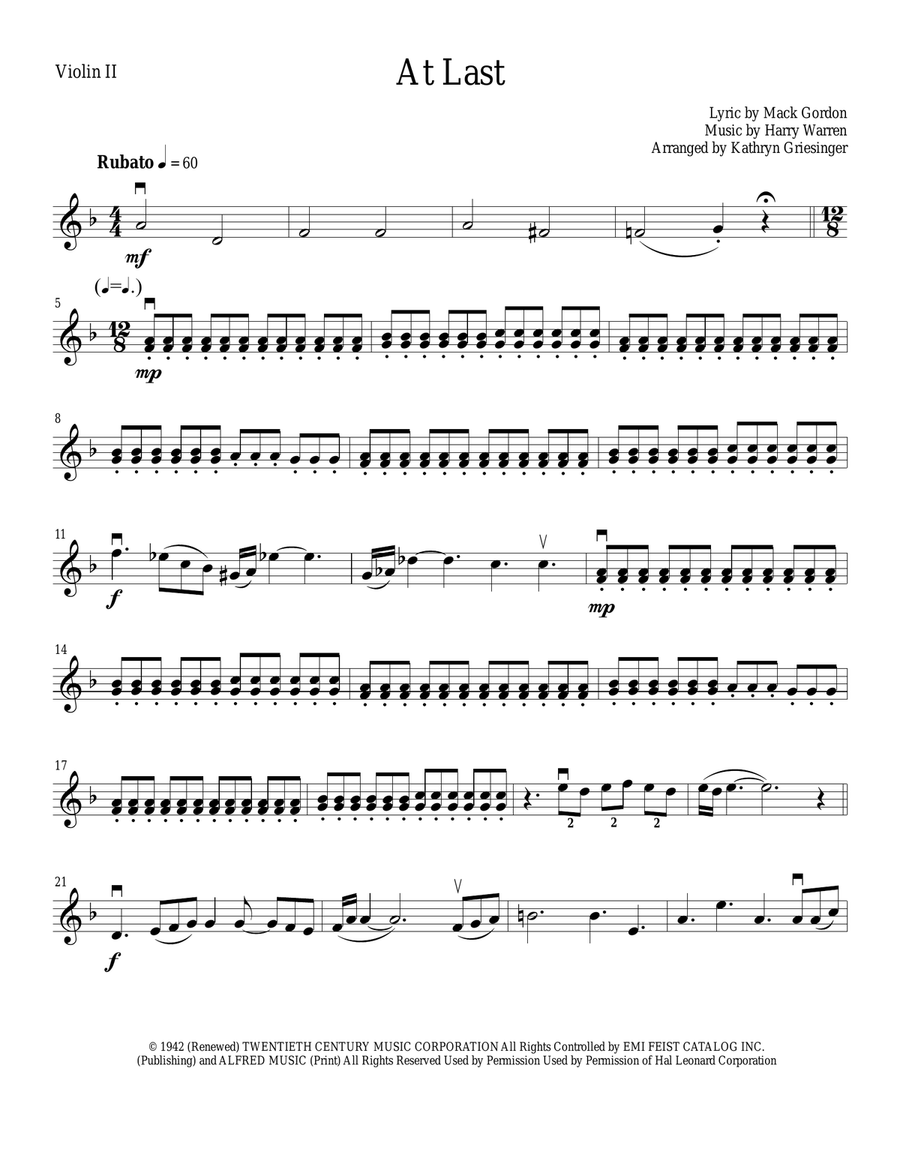 At Last String Quartet scores gallery preview page 3